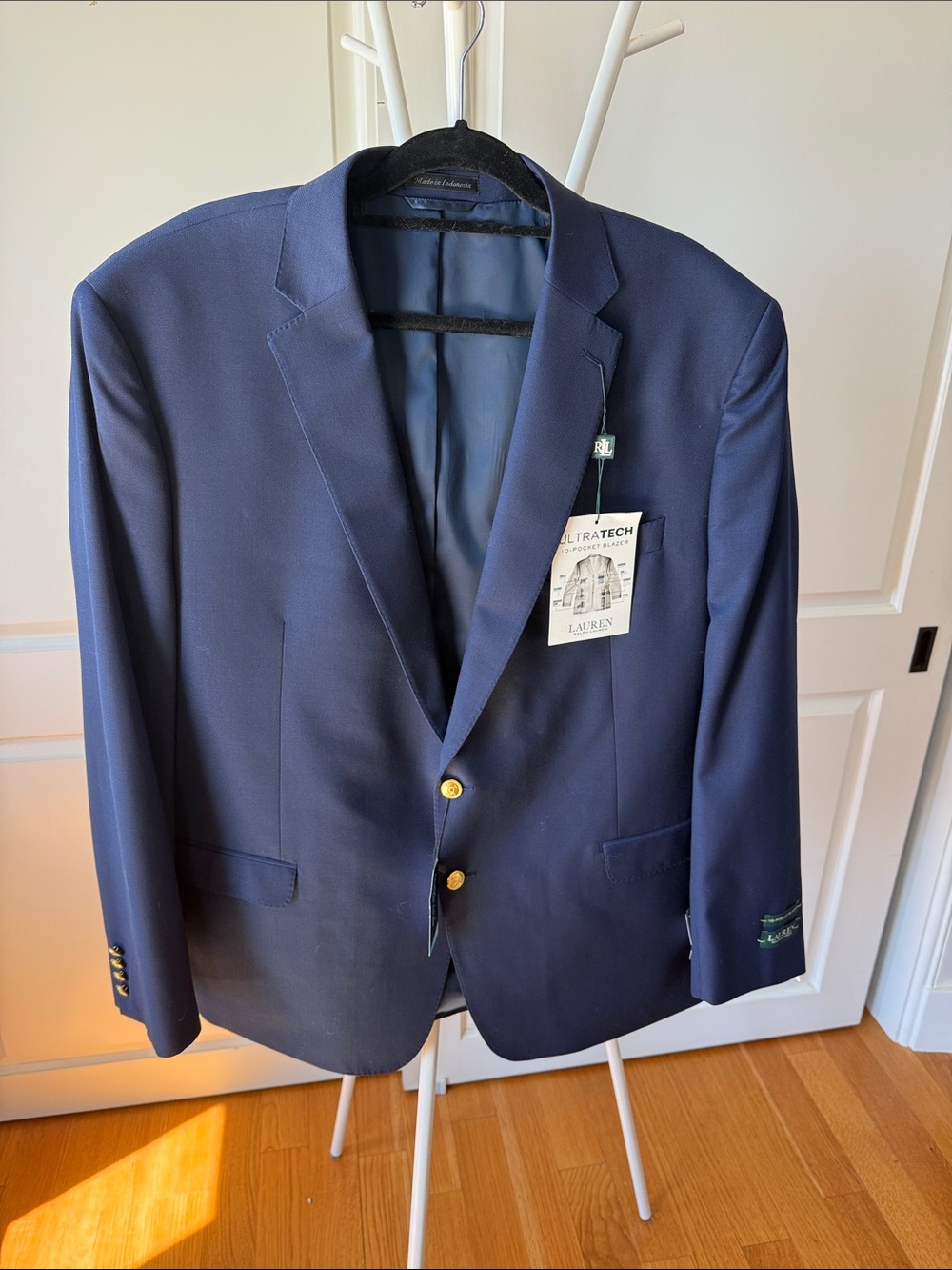Ralph Lauren Men's Gold-Button Navy Sport Coat